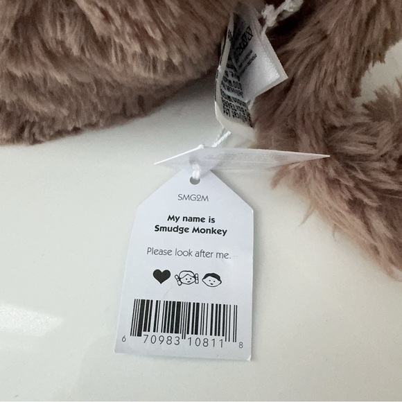 Authentic NWT Jellycat Smudge Monkey Medium Stuffed Animal Plush Toy ONLY ONE - Picture 5 of 8